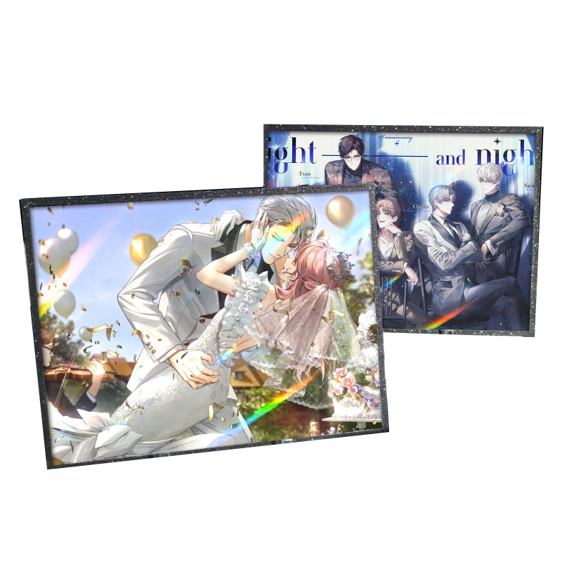 Color Paper Customization Light and Night Love Lu Chen Qi Si Li Laser Silver Onion quicksand wrapping B Girl Game Peripheral Customization