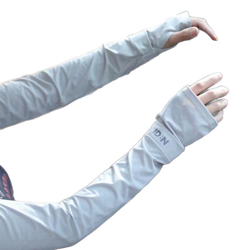 Idn Sun Protection Ice Sleeves for Men 2025 New Style Cycling and Driving Anti-Uv Arm Sleeves Sun Protection Ice Silk Sleeves