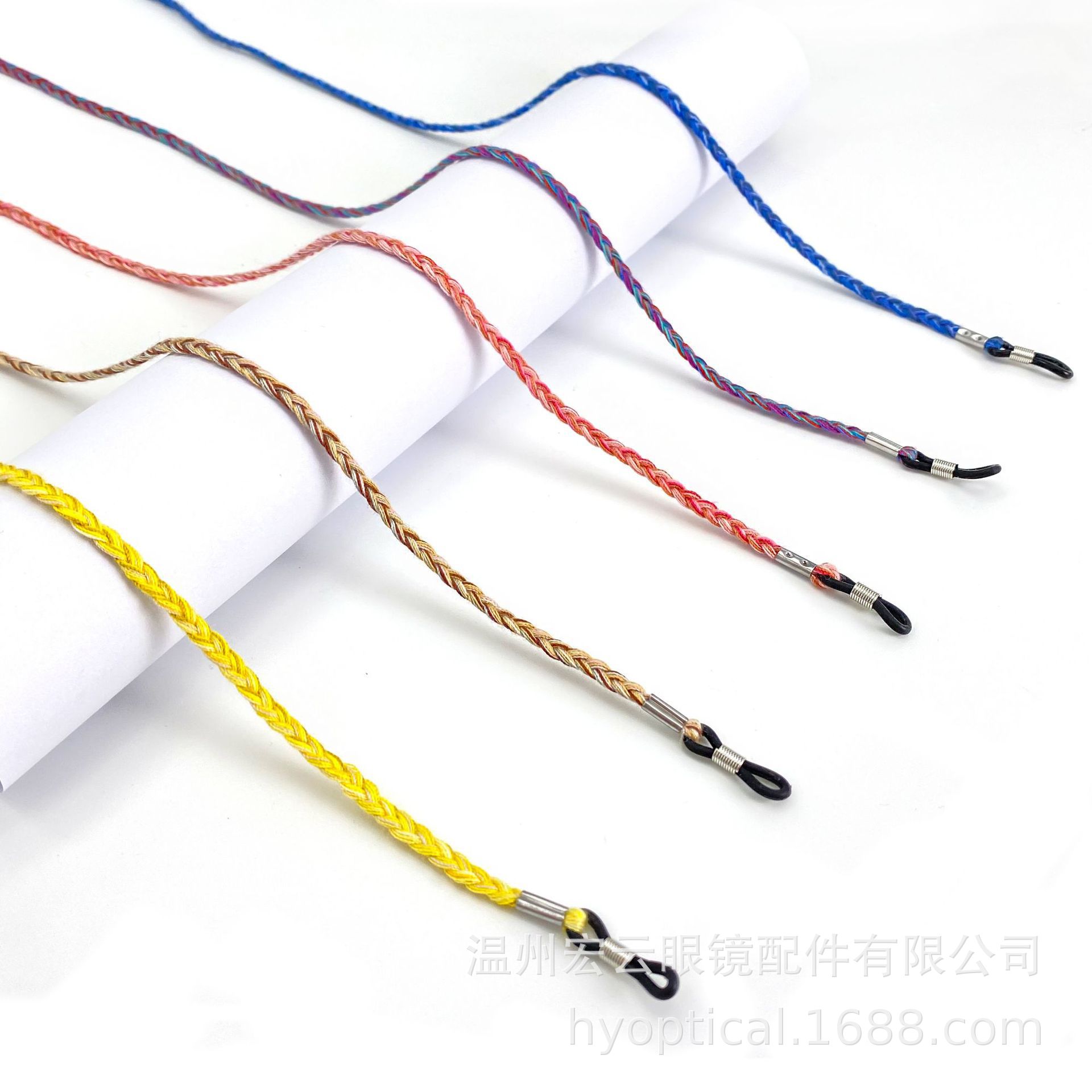 Color Line Woven Glasses Rope Non-slip Lanyard Ethnic Style Bohemian Style Cute New Style Old Flower Rope