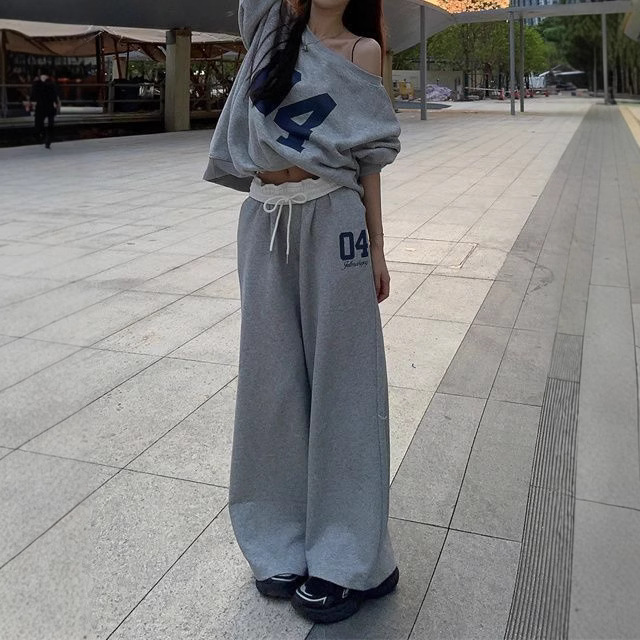 Американский ретро 2025 весна, мужские и женские свободные спортивные брюки, спортивные свитшоты, брюки с прямыми штанинами