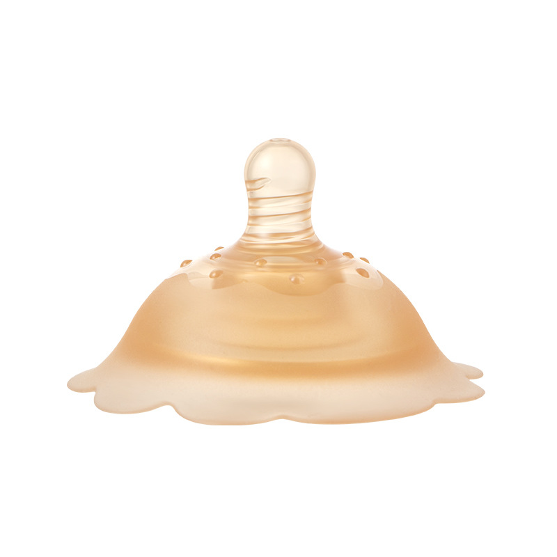 In stock double-layer breast pad liquid silicone nipple protective cover Shixi breast shield inner depression eating nursing nipple sticker