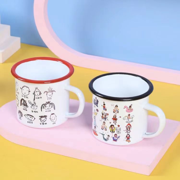 Kindergarten graduation cup hand-painted calligraphy and painting like photo pattern kindergarten commemorative cup as a companion gift