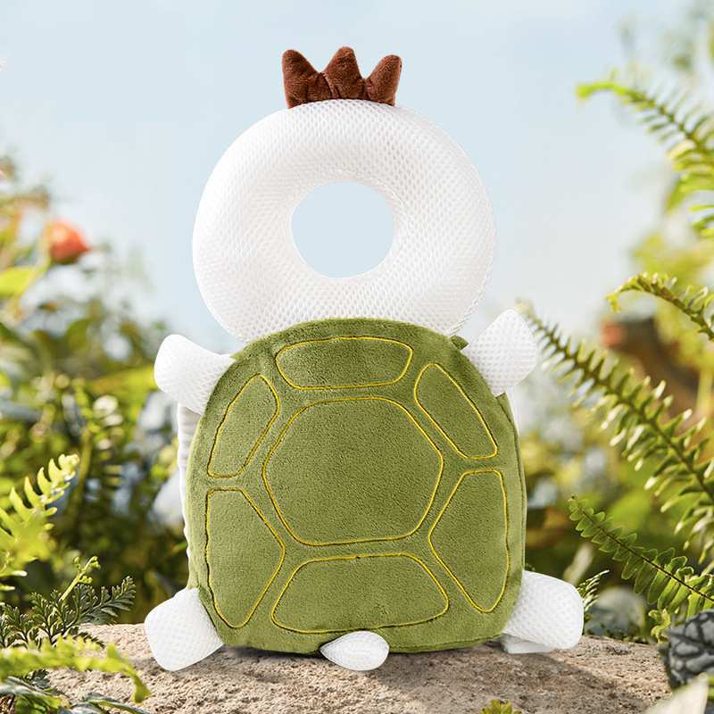 Tortoise Baby Headrest Spring and Autumn Breathable Plush Headrest Anti-fall Baby Protection Pad toddler Cap Batch