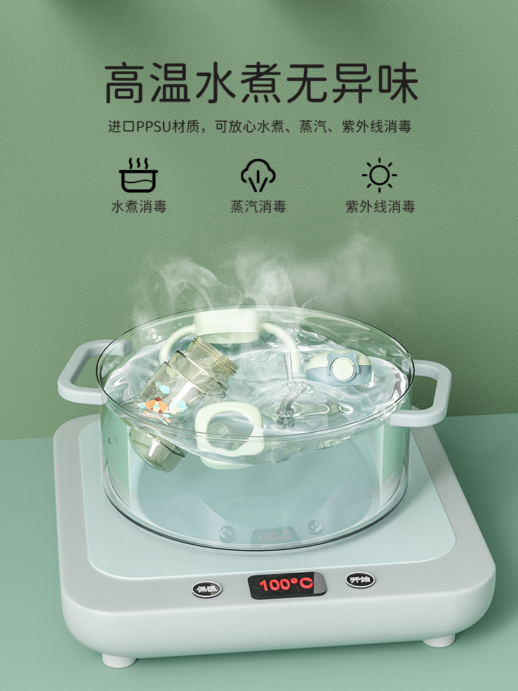 Ppsu Big Baby Learning Drinking Cup Sippy Cup Kidsren's Milk Cup over One Year Old Bottle 2-3 Years Old Two Anti-Ling Star