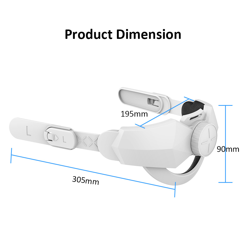 For Meta Oculus Quest 2 Headband Vr Accessories Adjustable Replacement Comfortable Elite Headband Virtual