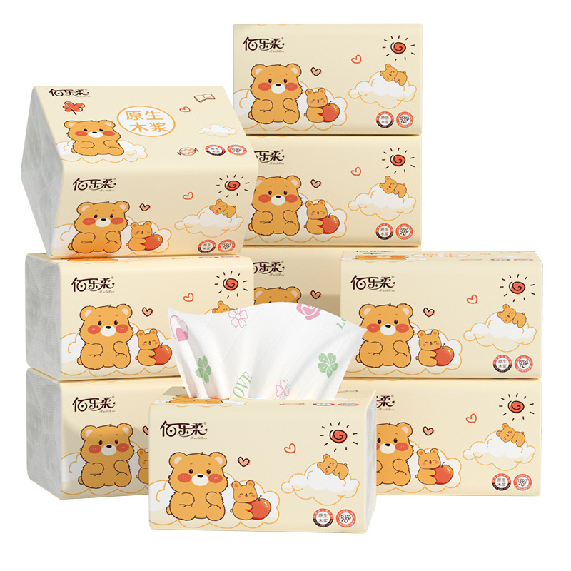 Full Box of 30 Packs of Tissue Paper, Wood Pulp Paper Towels, Toilet Paper Wholesale, Household Affordable Napkins, Household Paper Manufacturers