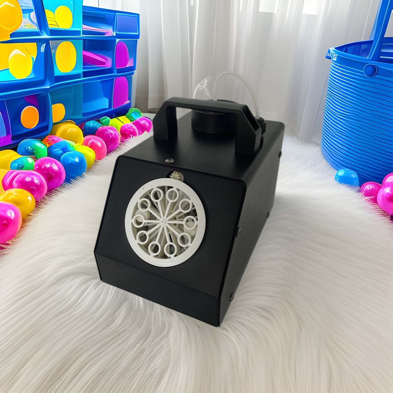 Factory cross-mirror foreign trade mini high-speed charging bubble machine stage lighting wedding small