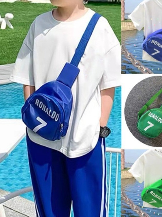 Новая детская сумка, модная, стильная сумка для мальчиков, цифровая 7, сумка на грудь, кроссбоди для малышей, кошелек для монет