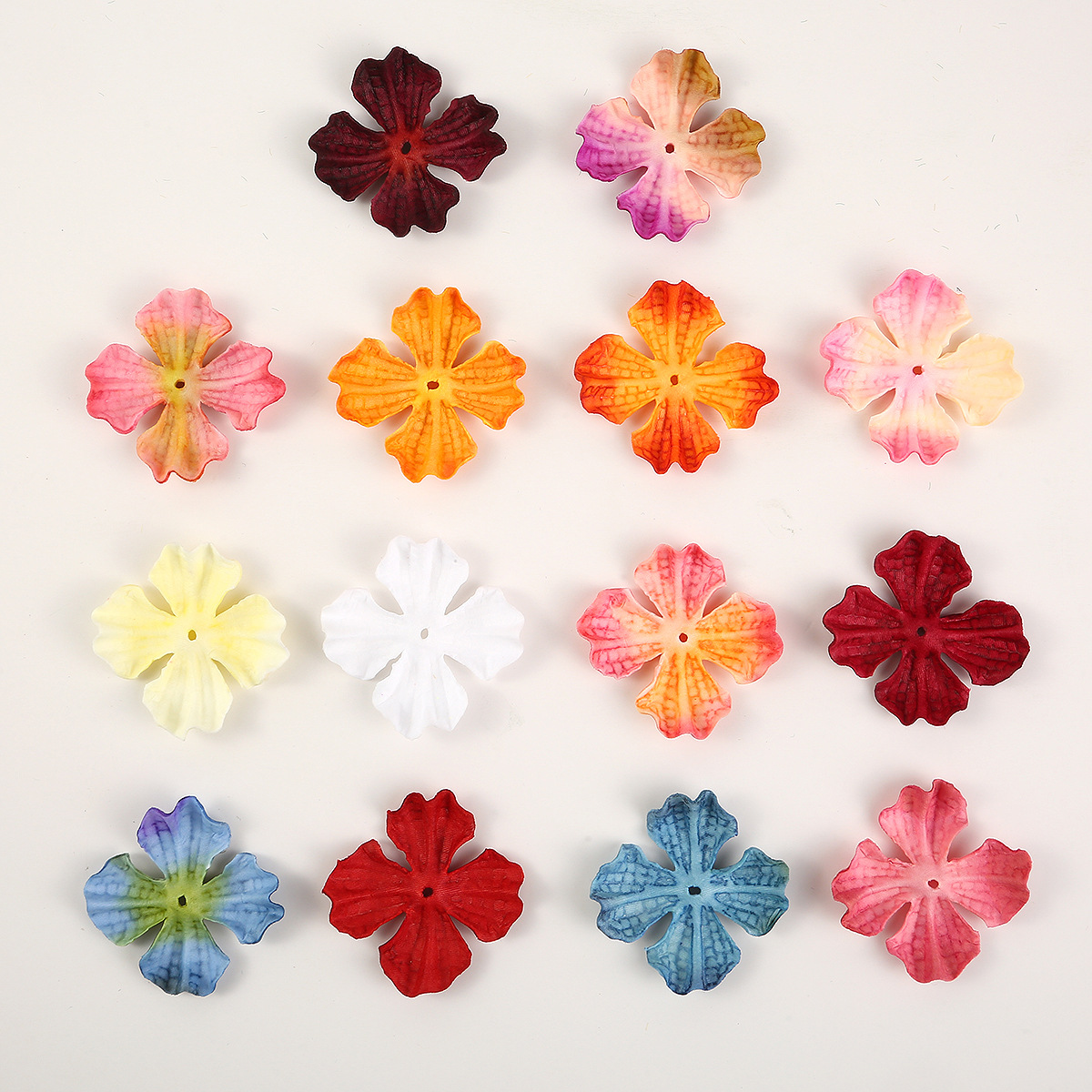 New simulation burnt edge embossed hydrangea piece compression simulation flower accessories petal clothing headdress decoration accessories