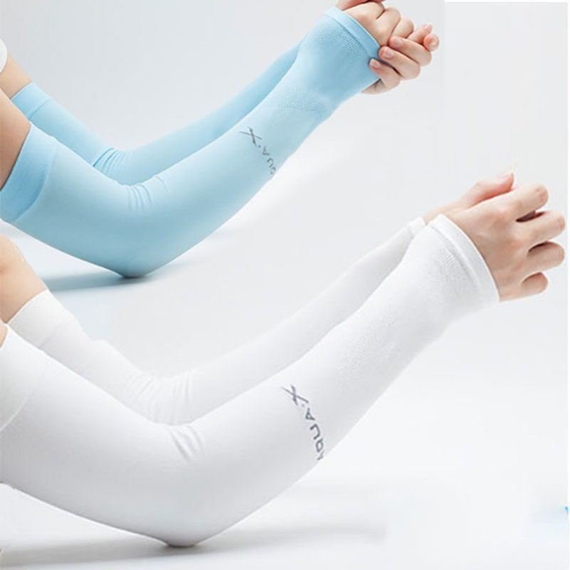 Summer Unisex Outdoor Cycling Thin Sun Protection Ice Sleeves Women's Arm Guards Anti-Uv Ice Silk Sleeves Simple Wholesale