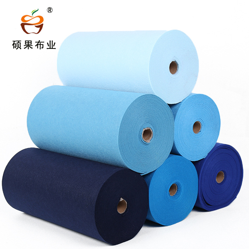 Factory Direct 2mm thick color handmade bags wall decoration non-woven felt cloth colored felt cloth
