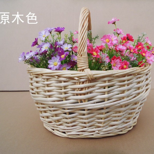 Earth egg blue bamboo wicker basket wholesale egg gift blue hand bamboo basket egg frame basket
