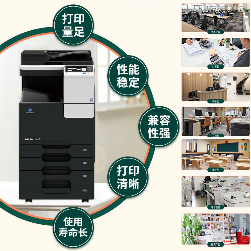 For Konica Minolta C226 C266 C364 C454 C554 C368 C458 copier drum core