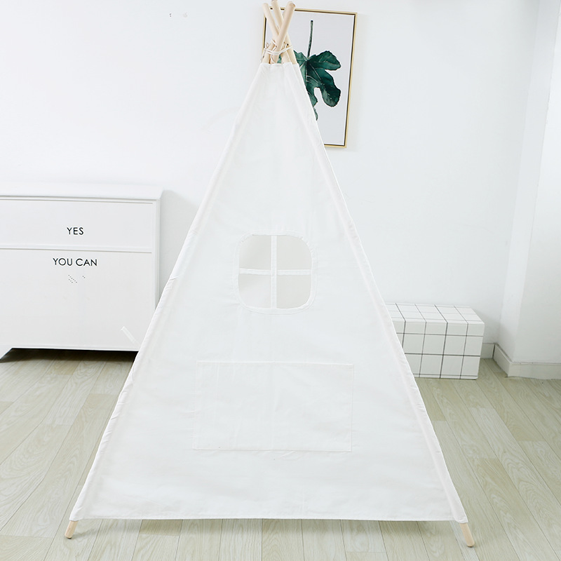 Indian Children's Tent White Indoor Playhouse Baby Toys Parent-Child Play House Climbing Reading Corner