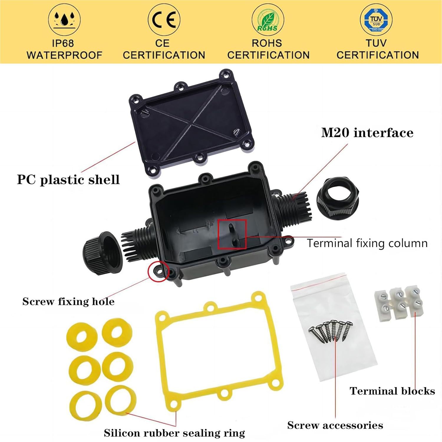 Klj Abzweigdose Ip68 Wasserdicht，Anschlussdose Wasserdichte