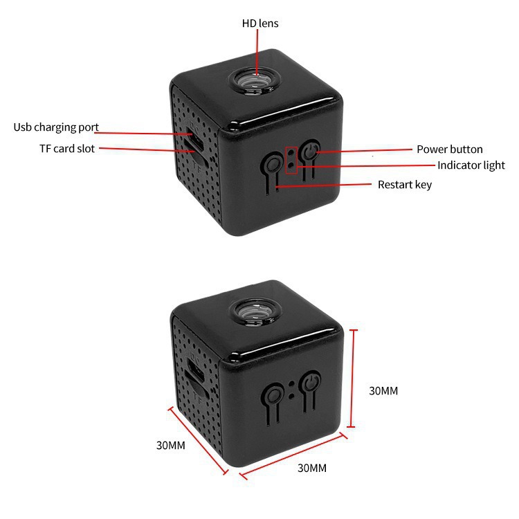 X6/X6D small square camera cross-border for HD smart camera wifi wireless remote home monitoring