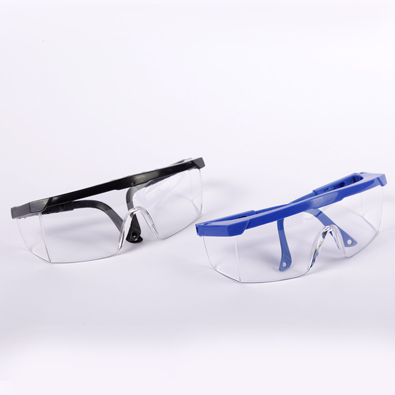 Manufacturers supply telescopic protective glasses blue frame telescopic protective glasses black frame anti-impact anti-splash goggles