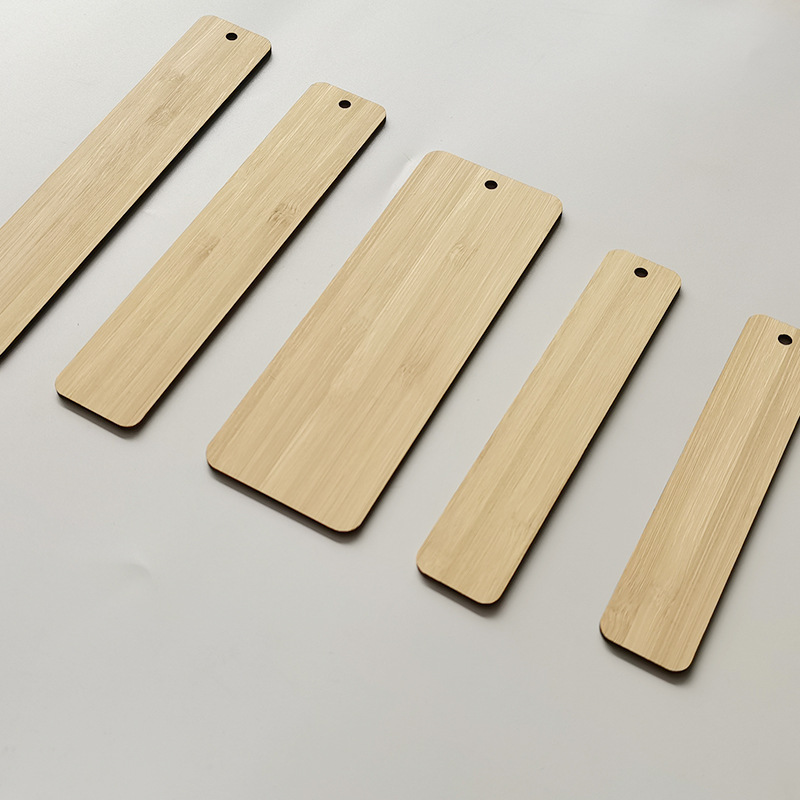 diy bamboo bookmark blank bamboo bookmark material wooden card bookmark creative wagering bookmark material diy wooden card