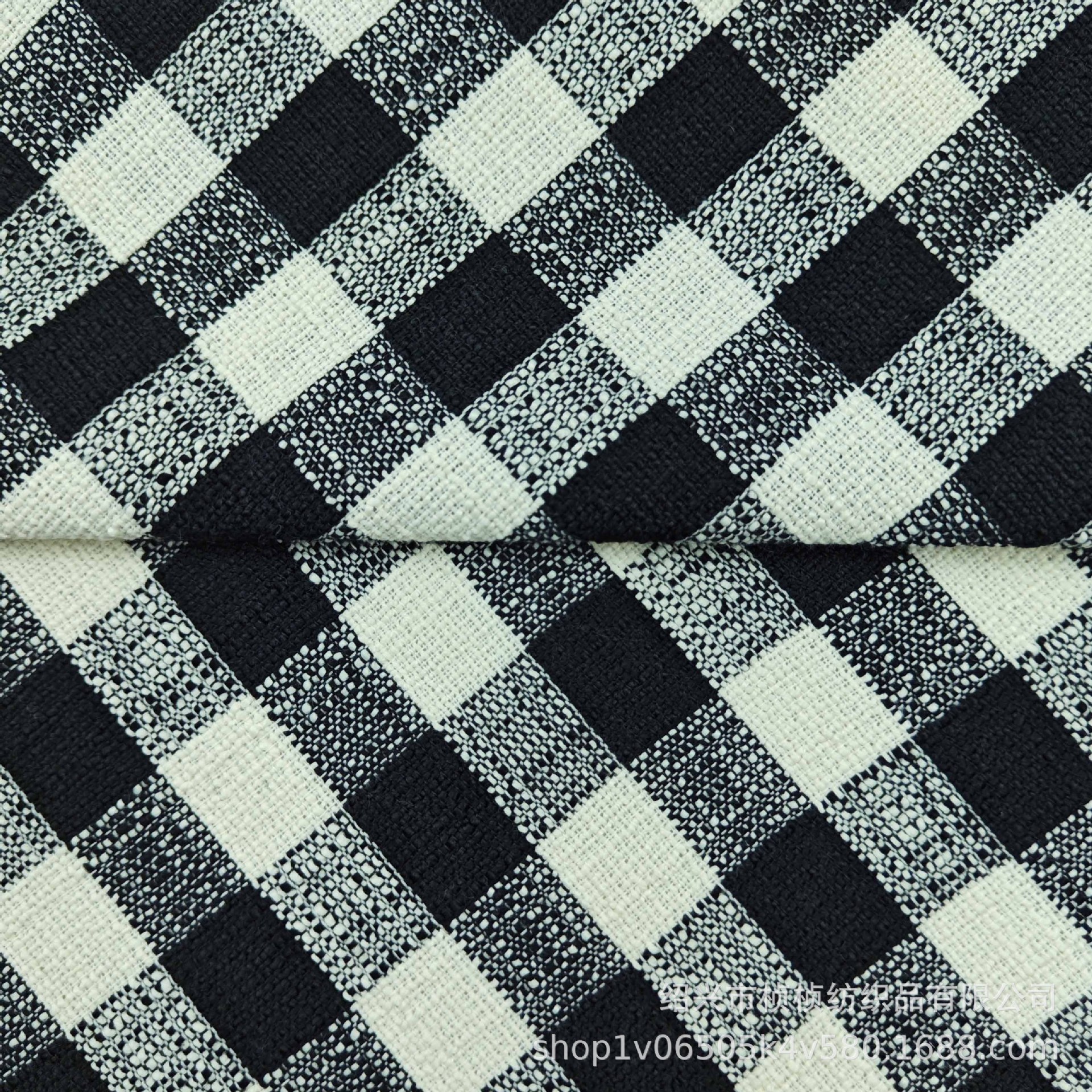 New Plaid Woolen Woven Tweed Small Fragrant Fabric Weaving Fashion Women's Outwear Jacket Bag Shoe Materials, Etc