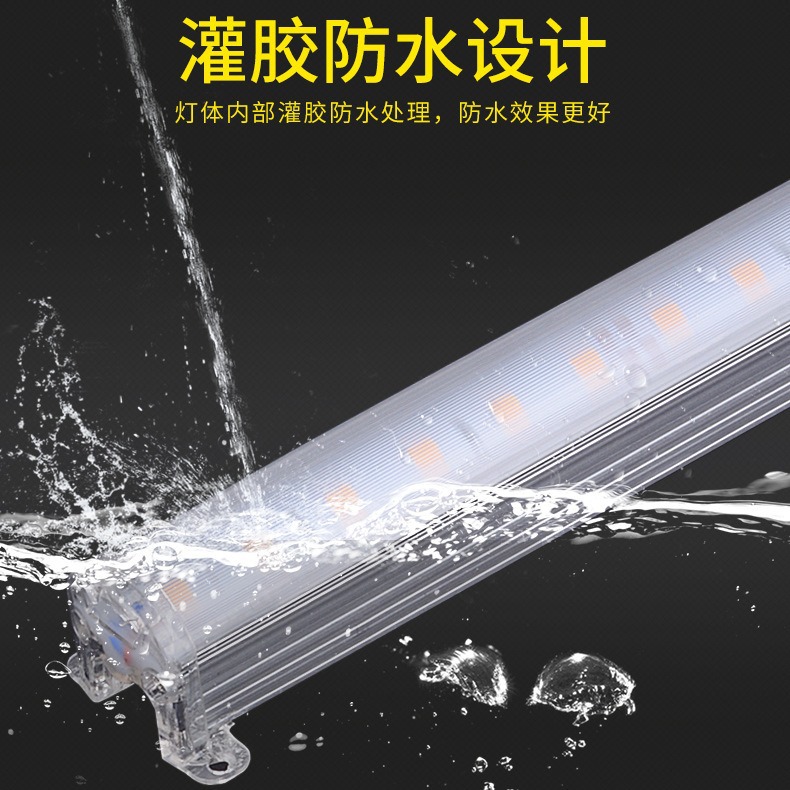 Led Linear Lights Outdoor Waterproof Colorful Marquee Lights with External Control Full-Color Light Strips for Building Illumination Factory Direct Supply Fantasy Lights