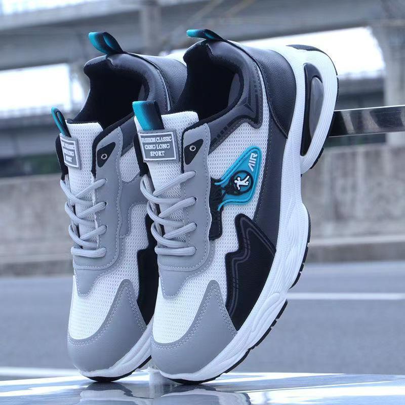 2025 New Shoes Men's Leather Waterproof Soft Sole Dad Shoes Soft Sole Lightweight Trbottomy Shoes Men's Casual Sports Shoes Douyin