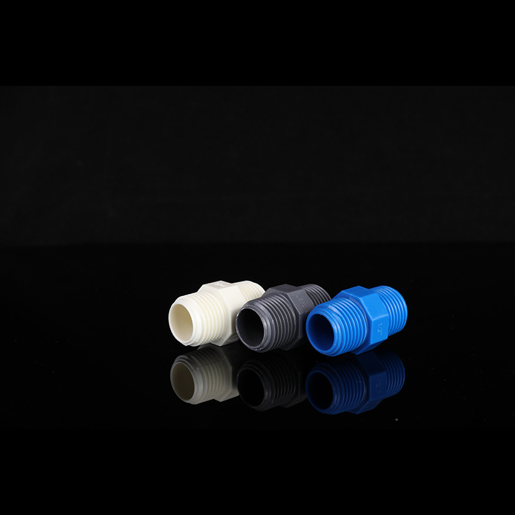 Cross-border PVC outer wire connector factory wholesale double outer screw direct straight wire connector double outer thread pipe fittings