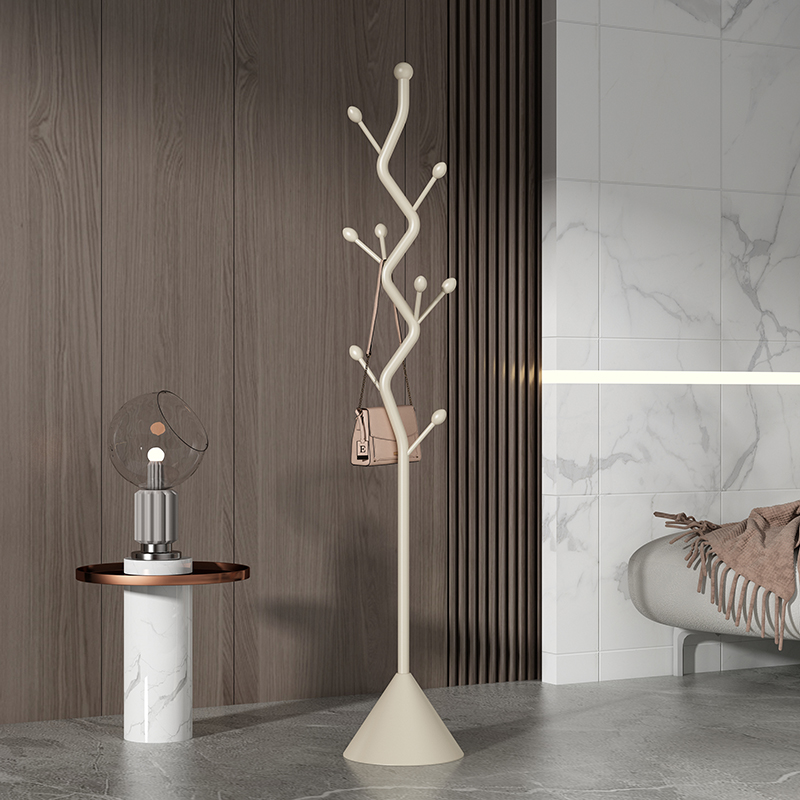Nordic Club Hotel Coat Rack Floor-Standing Creative Art Rack Home Clothes Hanger High-End Light Luxury Bedroom