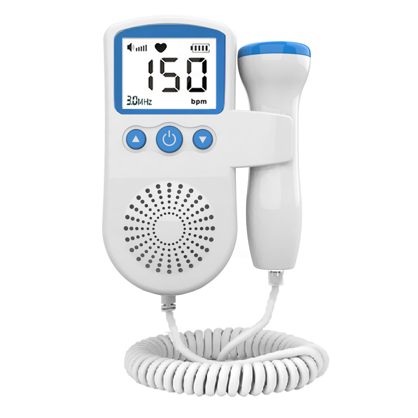 Unique Doctor's Fetal Heart Rate Monitor, Fetal Heart Rate Monitor, Home Doppler Pregnant Woman Listening to Fetal Heart Rate, English Foreign Trade Cross-Border