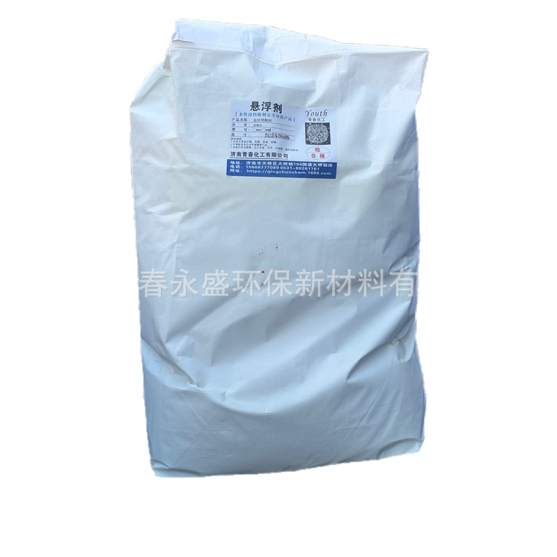 Water-based coatings, latex paint, suspending agent, inorganic thickener, anti-precipitation, water separation, anti-stratification, anti-Botting, suspension
