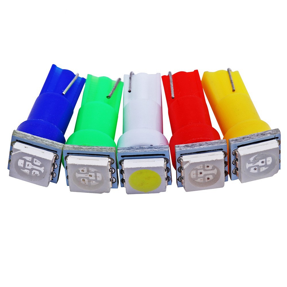 Car Led Instrument Light T5 5050 1Smd Central Control Light Motorcycle Indicator Light Signal Light