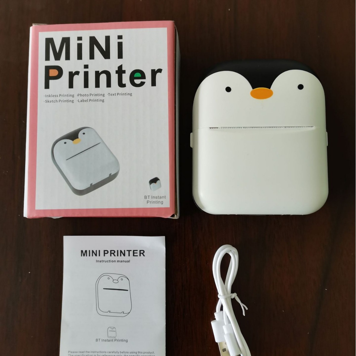 Wrong question printer label mini small portable thermal machine pocket photo student search question bluetooth printer