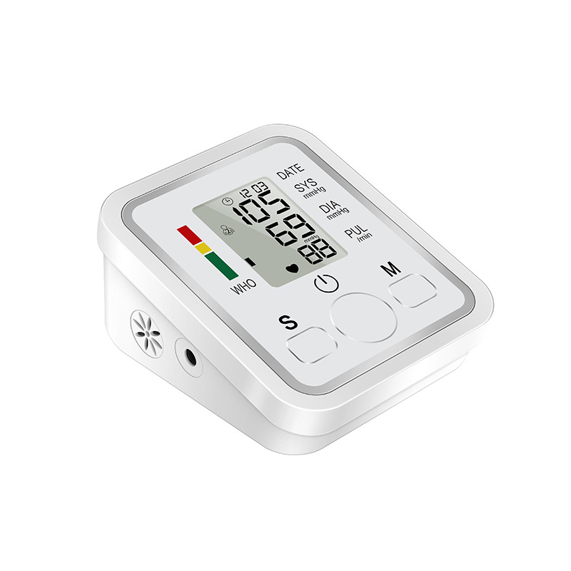 Cross-Border Electronic Sphygmomanometer Measuring Blood Pressure Meter Home High-Precision English Russian Thai Small Screen Arm Sphygmomanometer