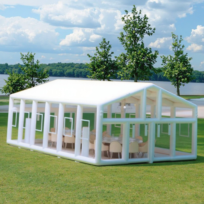 Inflatable Catering Restaurant Outdoor Open-Air Tent Bubble House Famous Transparent Large Outdoor Night Market Stall Food Stall