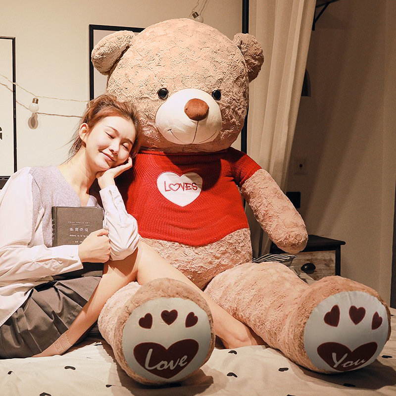 Bear Doll Large Sleeping Doll Bear Pillow Plush Toy Wholesale Bear Doll Rag Doll Birthday Gift