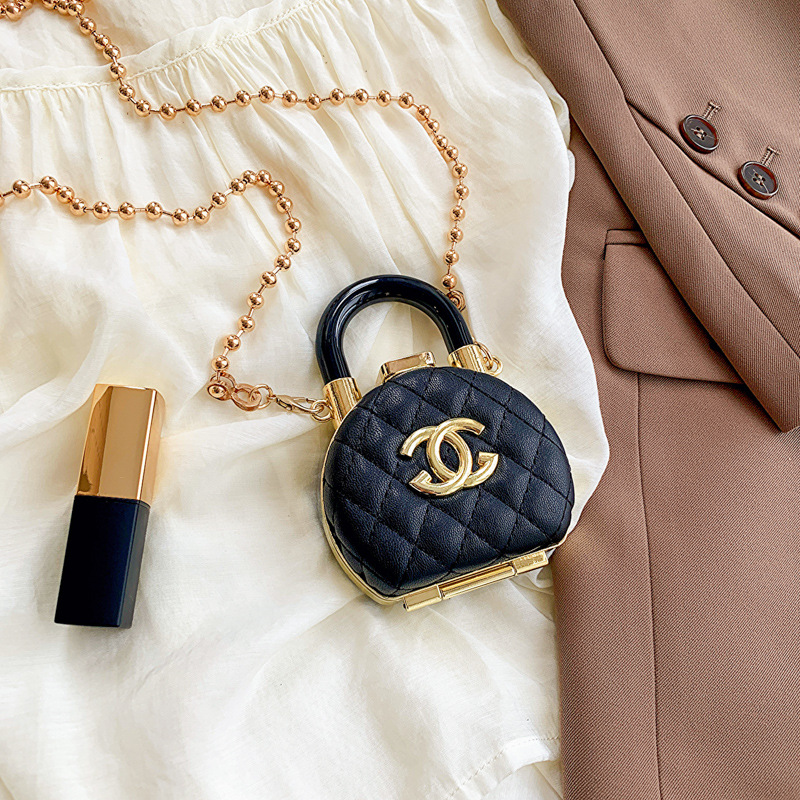 Mini Lipstick Small Bag for Women 2025 New Style Small Fragrant Cross-Body Small Bag Decorative Bag Pearl Chain Shoulder Bag for Women