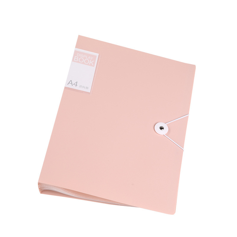 Morandi a4 folder transparent insert multi-layer data book student examination paper storage bag contract folder data book