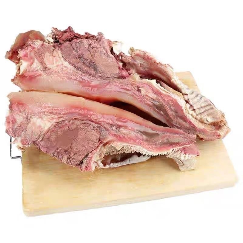 Cooked beef head meat refined yellow beef face meat with skin and original flavor ready-to-eat beef head meat wholesale restaurant stir-fried dishes cold beef head meat
