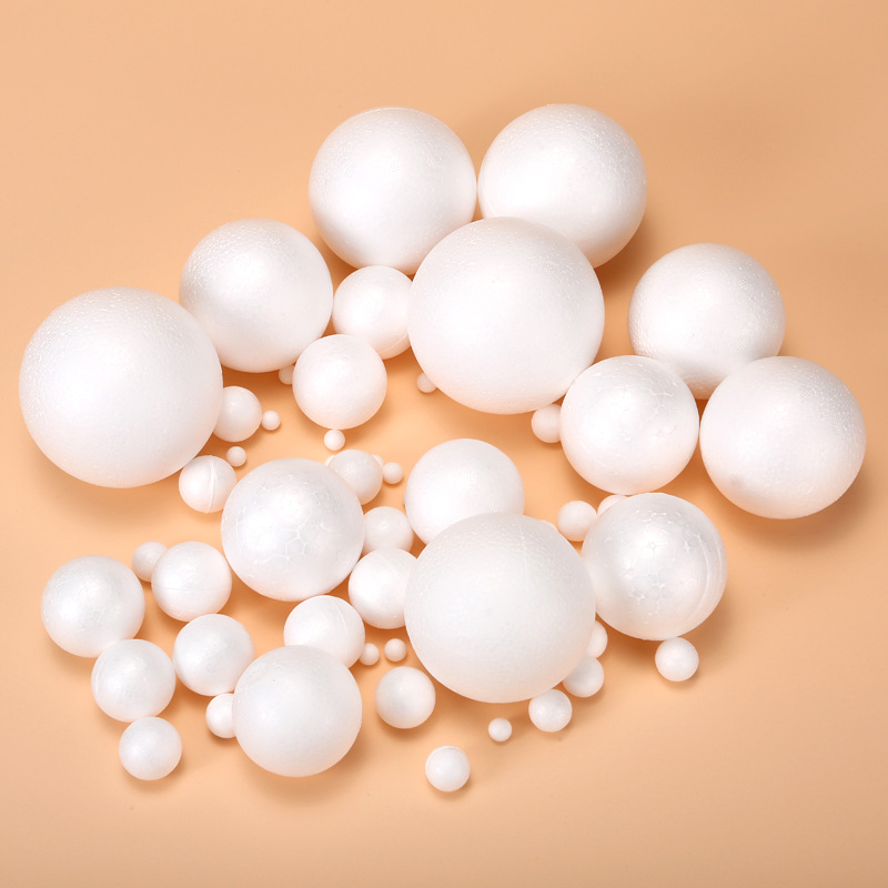 High-Density White Polyron Size Solid Foam Ball DIY Material Wedding Window Props Starry Sky Ball