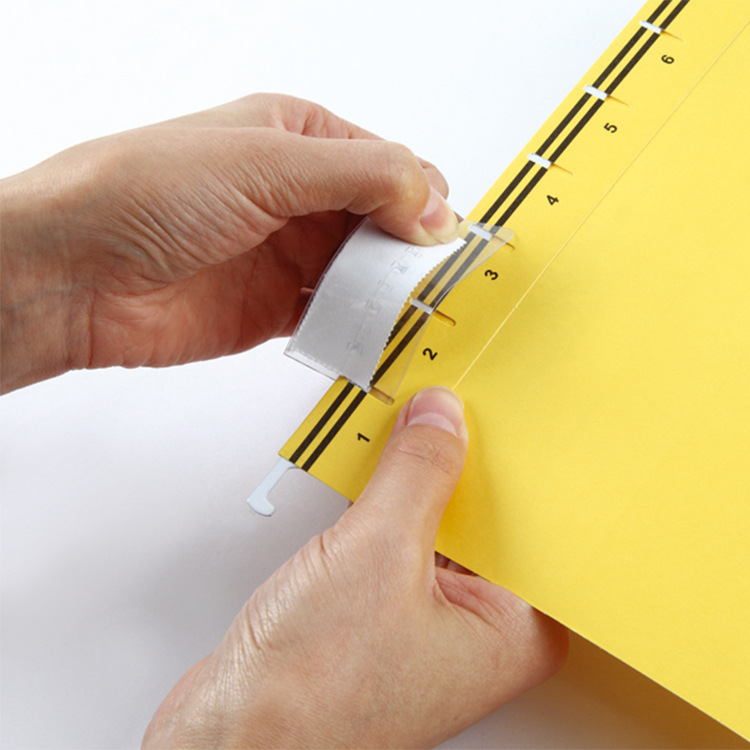 Hanging clip label accessories hanging folder replacement PP Feilin classification paper index plastic card quick work