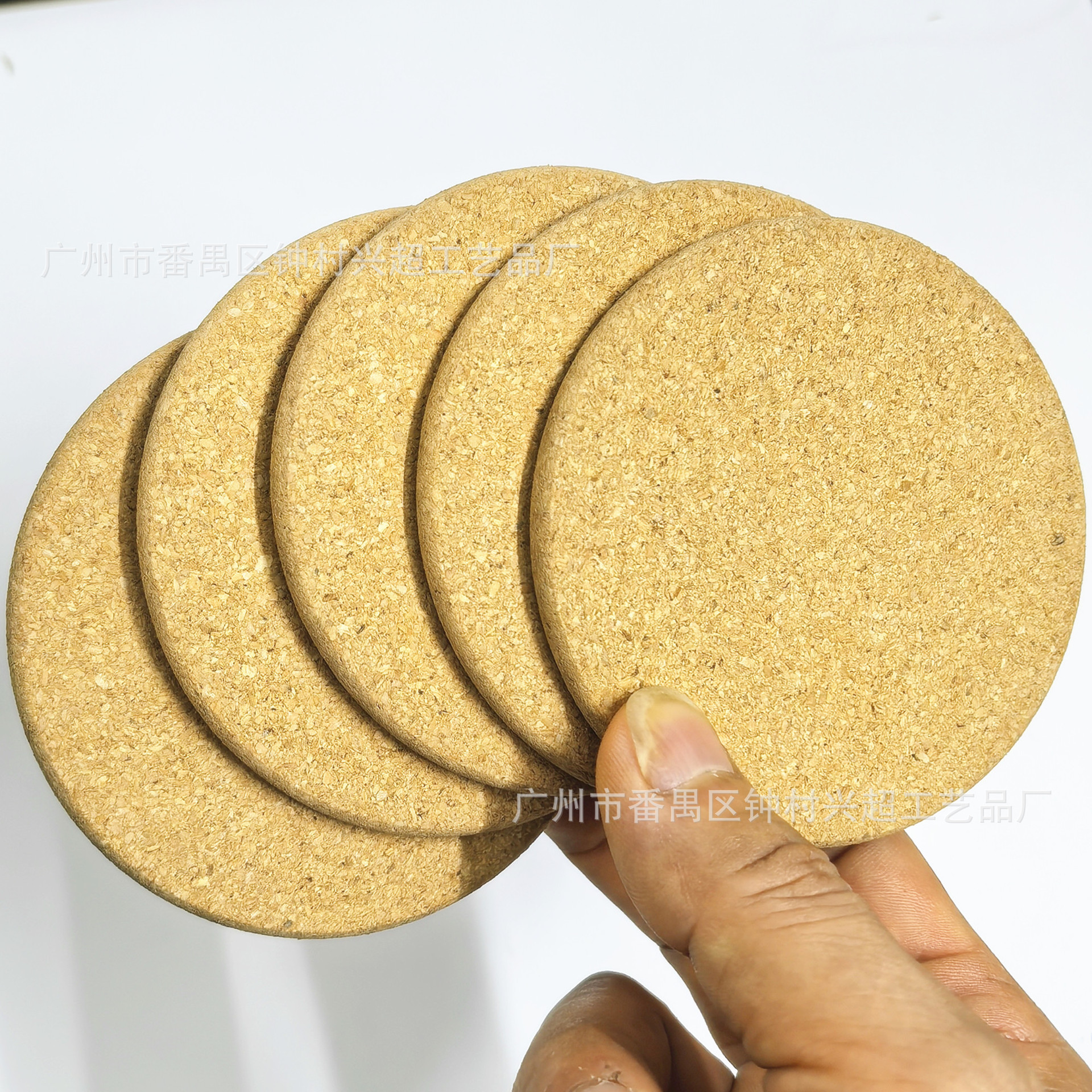 Manufacturer's Edged Coaster, Cork Coaster, Medium Fiber Board Cork Coaster, Blank Coaster, Placemat Coaster