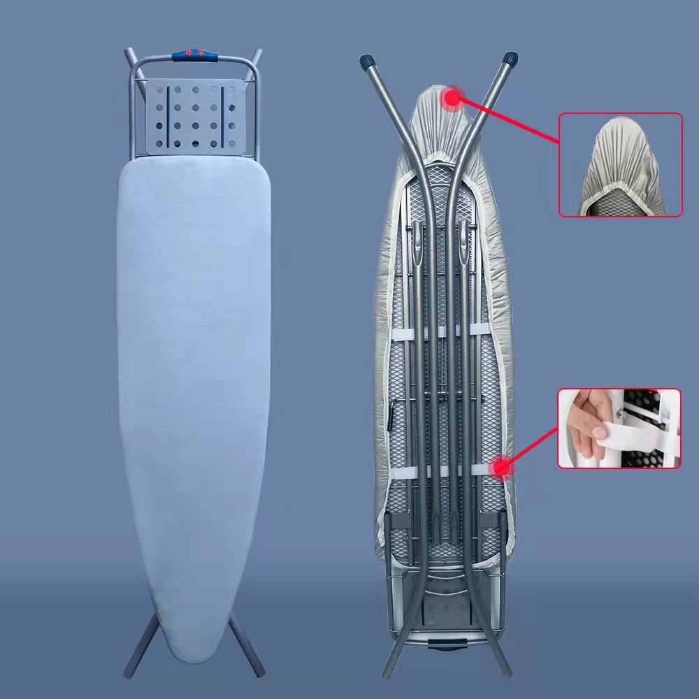 Silver-Coated Ironing Board Cover Velcro Ceramic Silicone Coating High Temperature Resistant Insulated Ironing Board Cover Cross-Border Supply