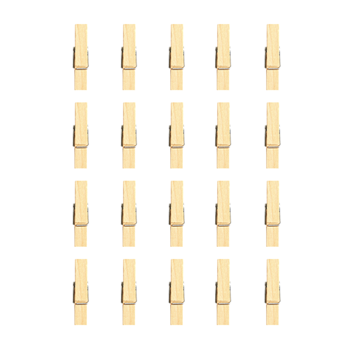 Wooden Clips in Natural Wood Color, Eco-Friendly Wooden Clips, Multi-Purpose Clothespins, Photo Clips, Kindergarten Decoration Fixing Clips