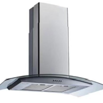 Островная вытяжка с верхним всасыванием, плоская крышка, квадратная форма, реверсивный переключатель, европейская и американская вилка