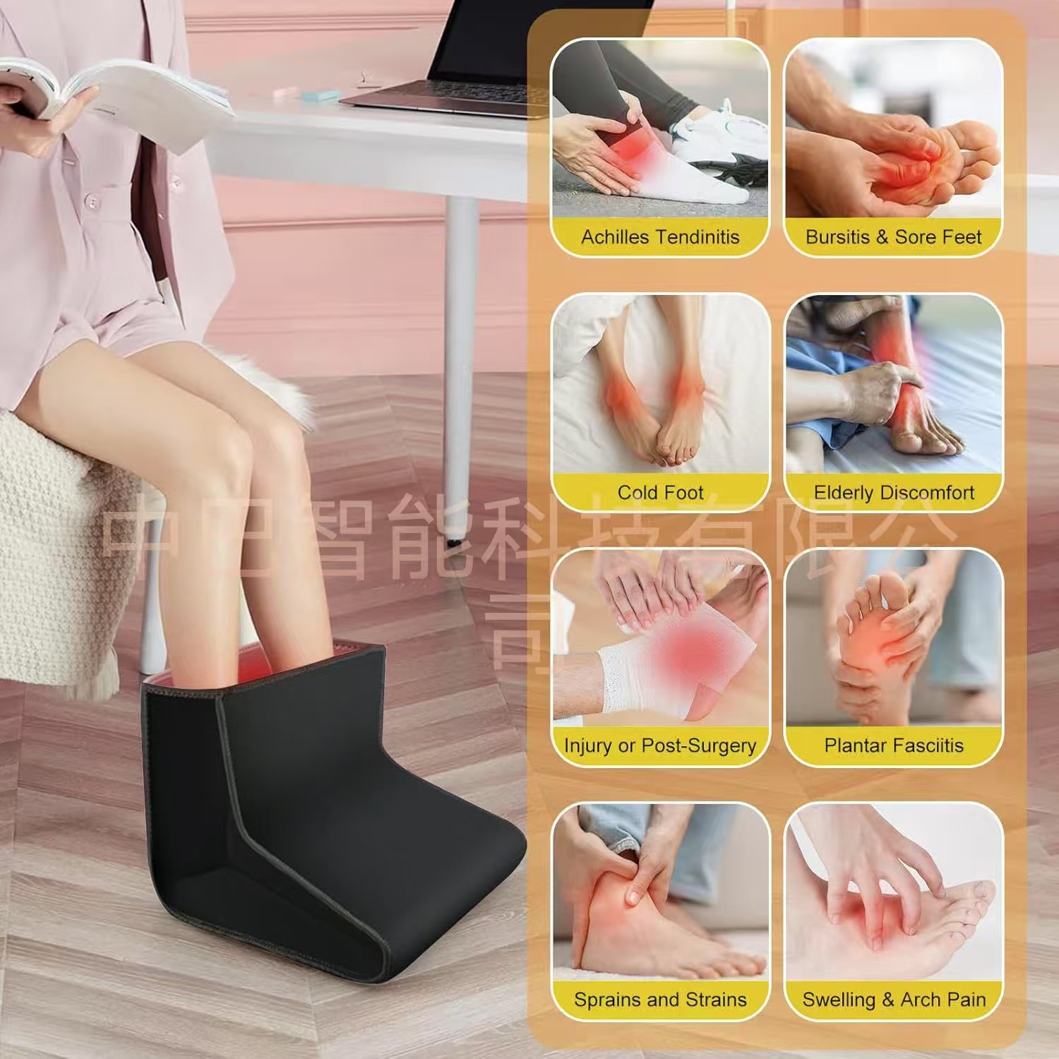 Cross-Border New 320Led 660Nm 850Nm Combination Relieves Pain, Promotes Blood Circulation and Red Light Physiotherapy Shoes