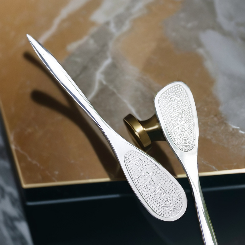 Ancient Horse Tea Knife Stainless Steel Pu'Er Tea Knife Tea Cone Outdoor Camping Style Tea Prying Tool Handmade Kung Fu Tea Set Accessories