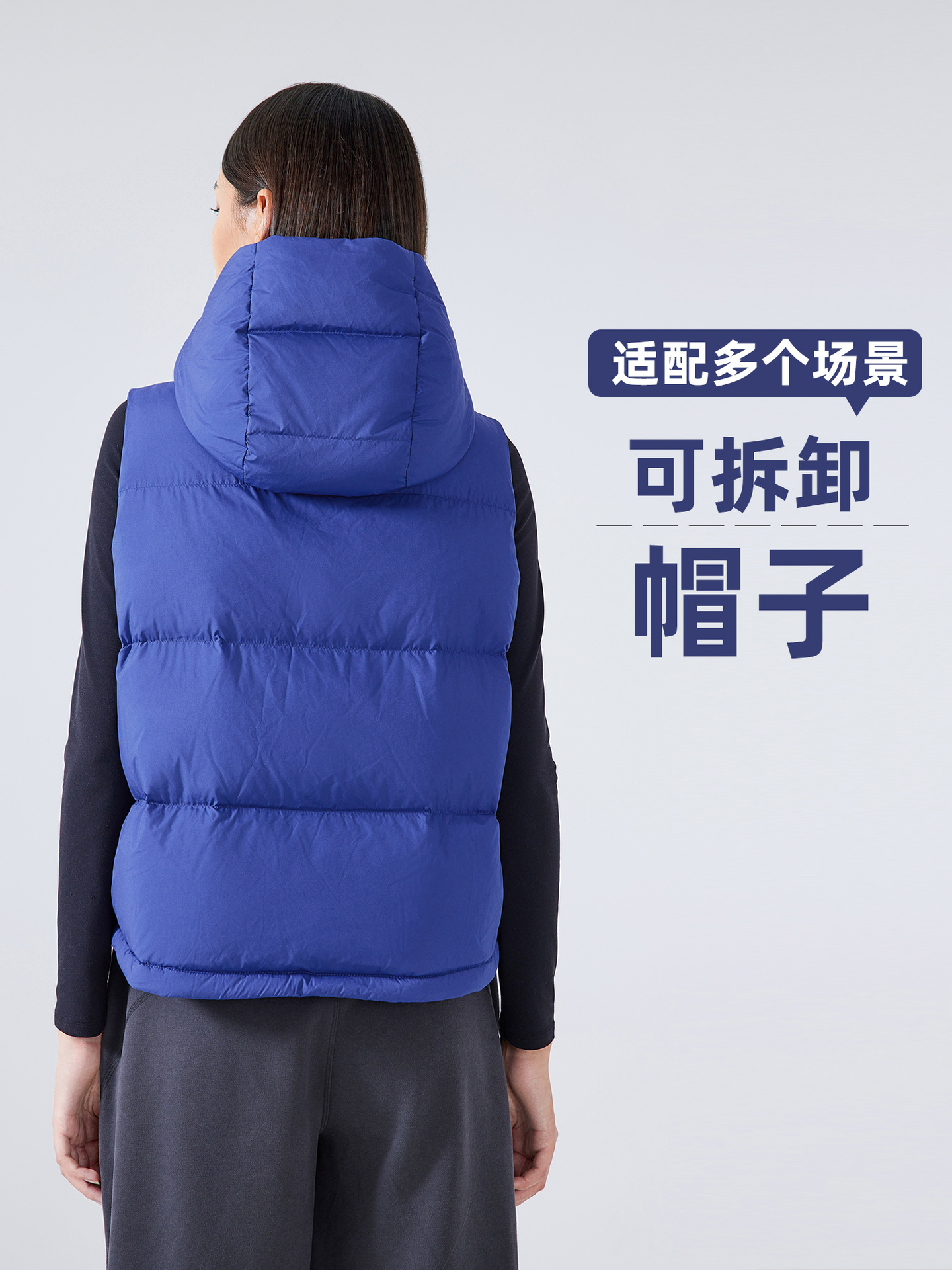 Winter New Stand Collar down Jacket Vest Women's Short Work Clothing Casual Detachable Hooded Warm Jacket Daw159