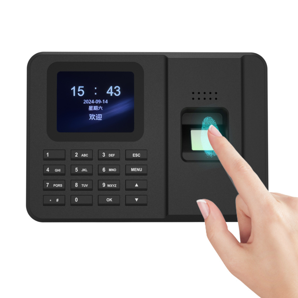 Password Fingerprint Attendance Machine U Disk Download Export Report Fingerprint Recognition Sign-In Machine Software-Free Work Punch-In Machine