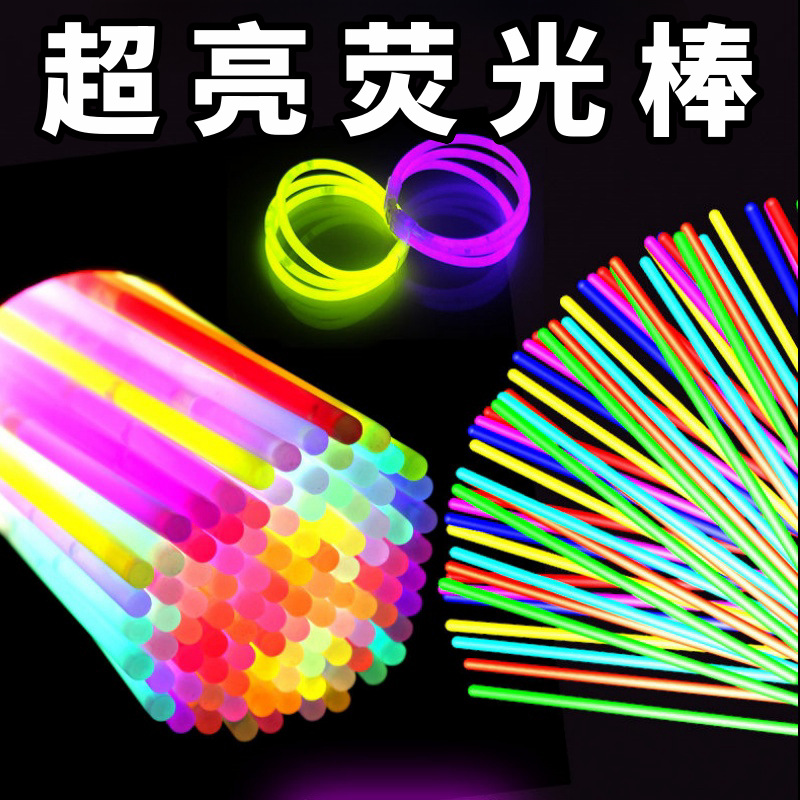 Цветная холодная светящаяся палка, нетоксичная, для детей, мягкая флуоресцентная палка