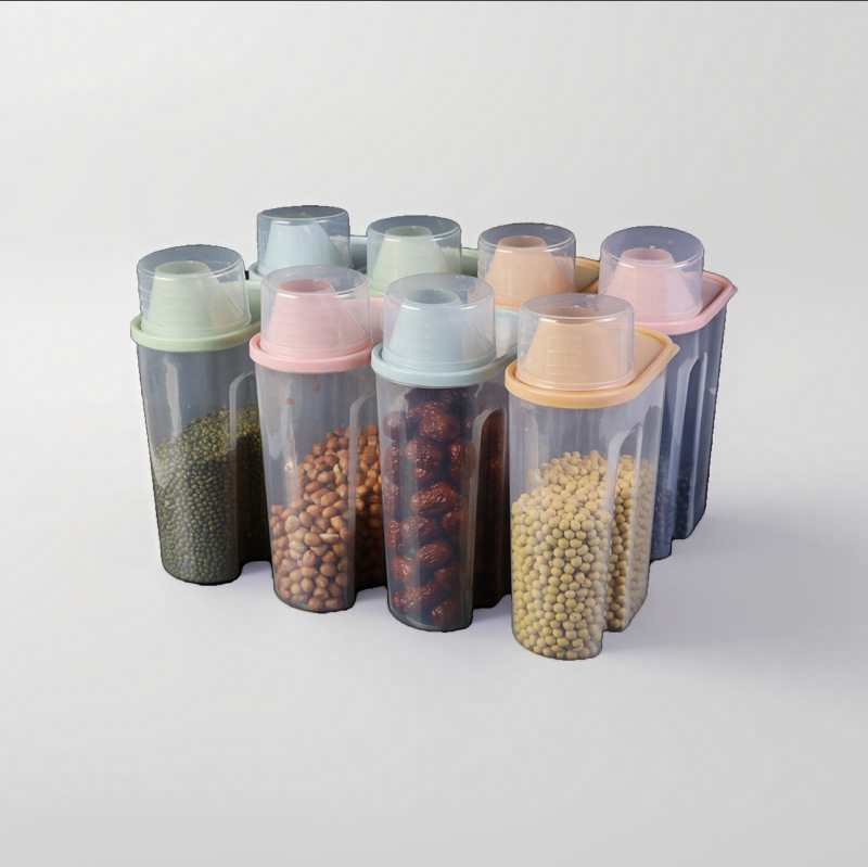 Graduated Sealed Jar Grain Storage Jar Food Storage Box Rice Bucket Food Storage Jar Kitchen