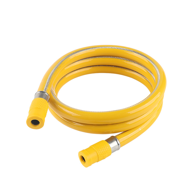 3C Certified New National Standard Gas Pipe Steel Wire Metal-Coated Flexible Hose Liquefied Gas Natural Gas Stove Explosion-Proof Gas Pipe